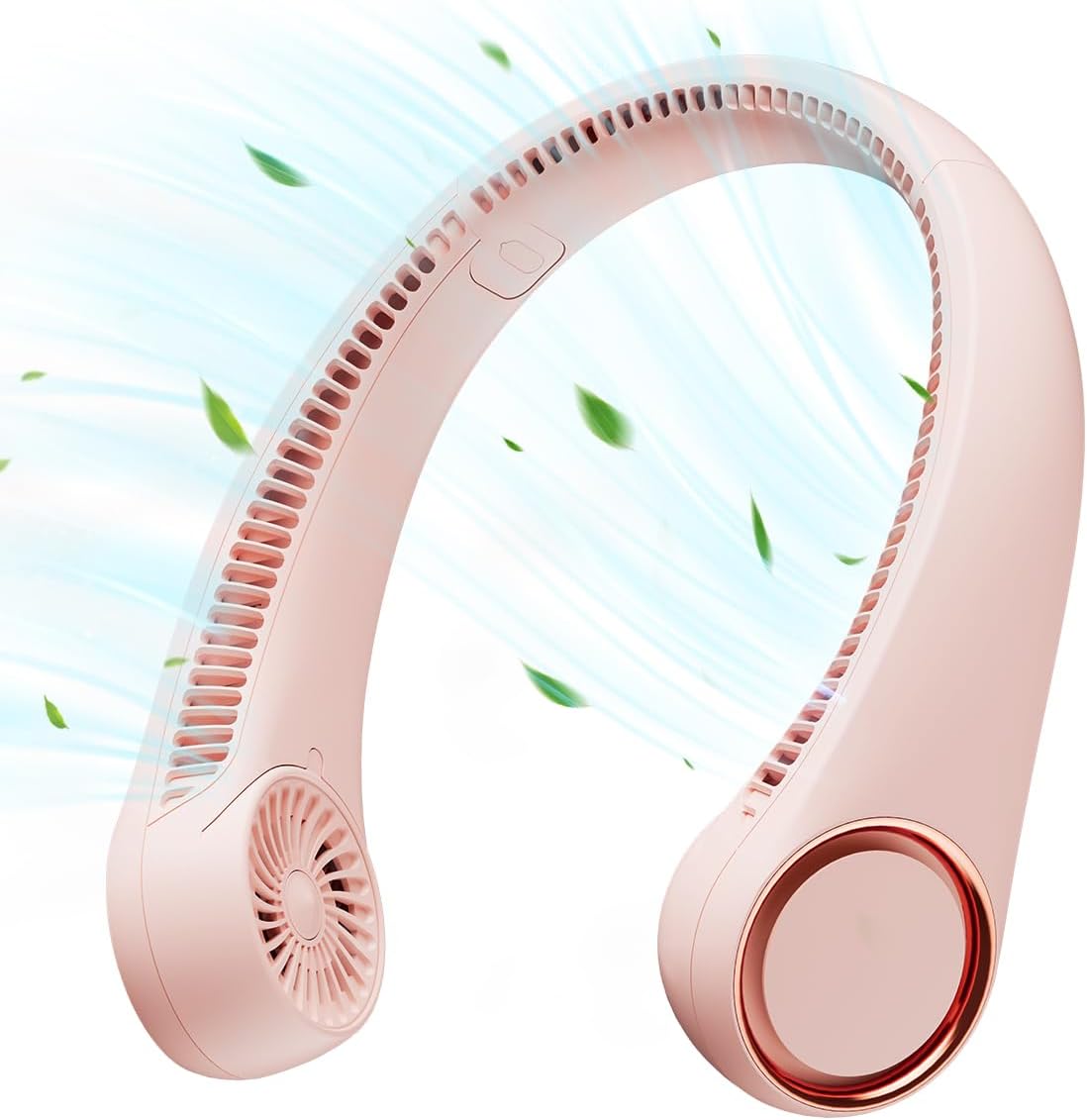 Portable Neck Fan – Rechargeable Hands-Free Wearable Fan with 360° Cooling