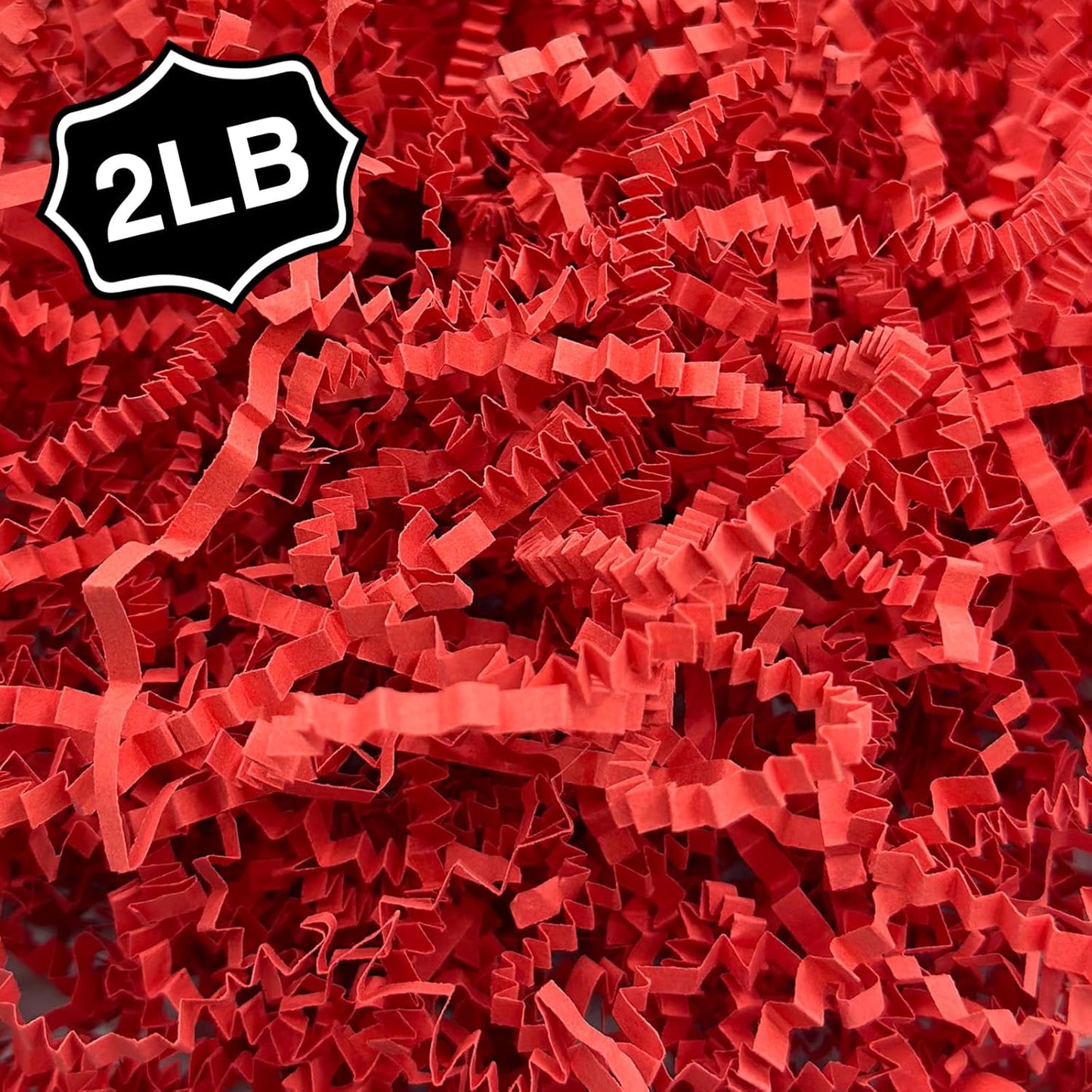 2LB Decorative Crinkle Paper Shred Filler – Gift Box, Bag & Basket Stuffing for Holidays & Special Occasions