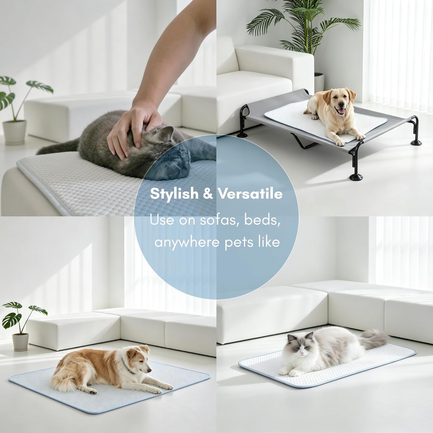 Self-Cooling Pet Mat for Small Dogs & Cats – FrostPro Cooling Pad