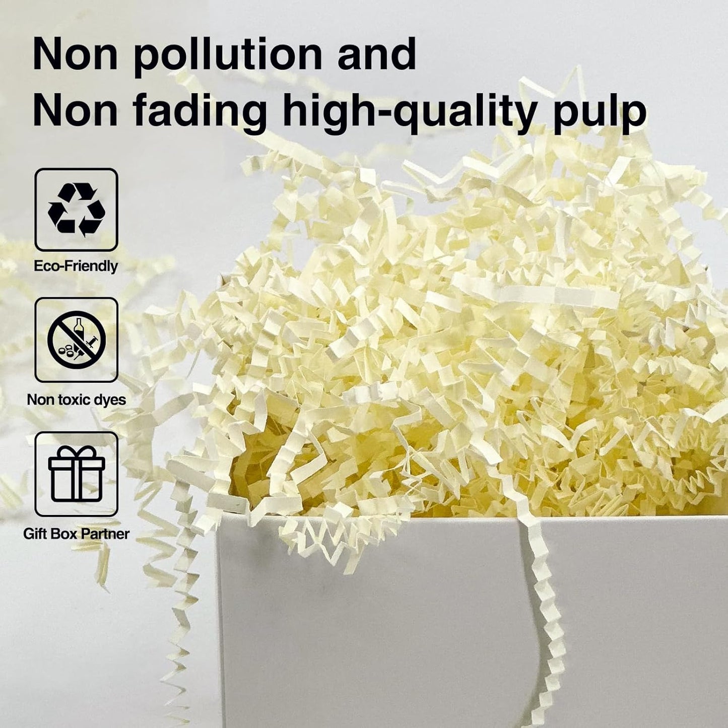 2LB Decorative Crinkle Paper Shred Filler – Gift Box, Bag & Basket Stuffing for Holidays & Special Occasions