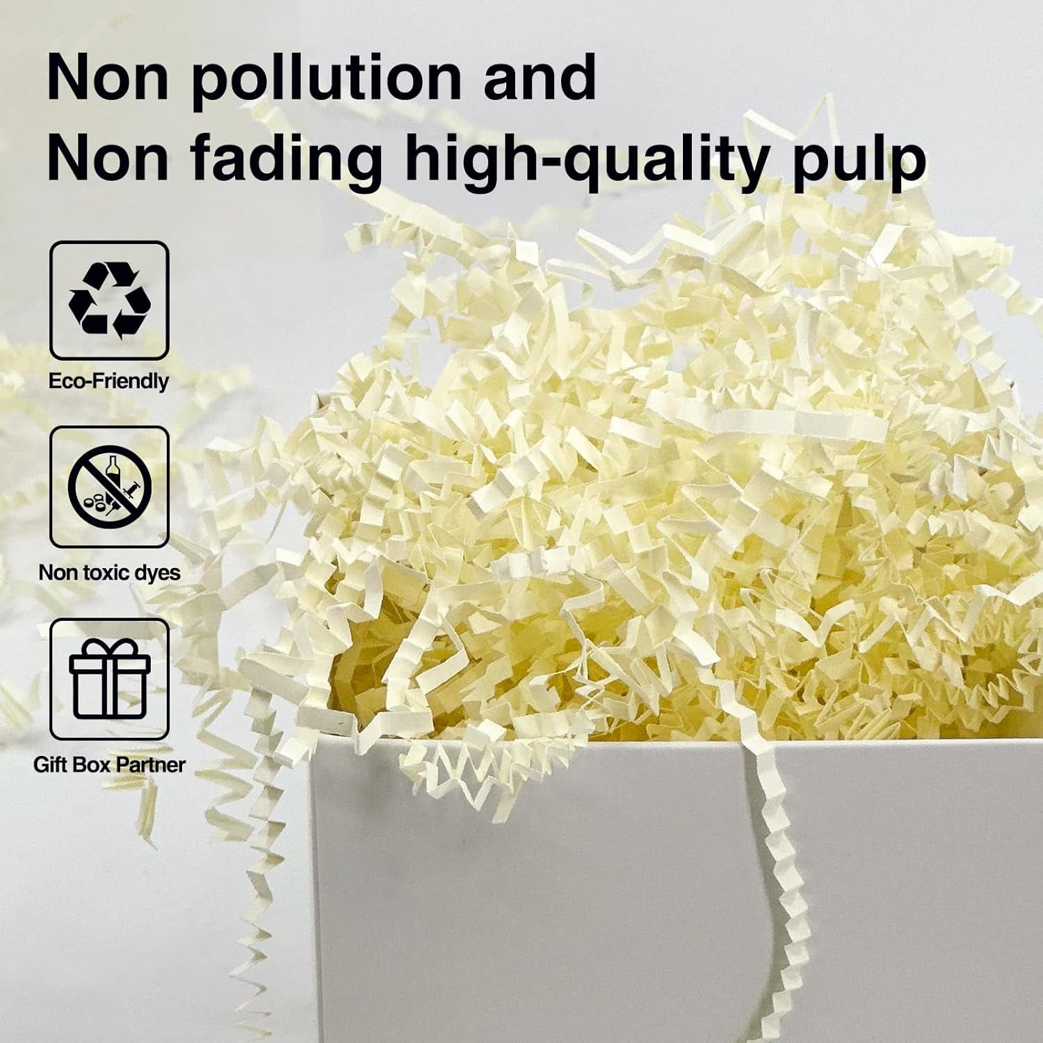 2LB Decorative Crinkle Paper Shred Filler – Gift Box, Bag & Basket Stuffing for Holidays & Special Occasions