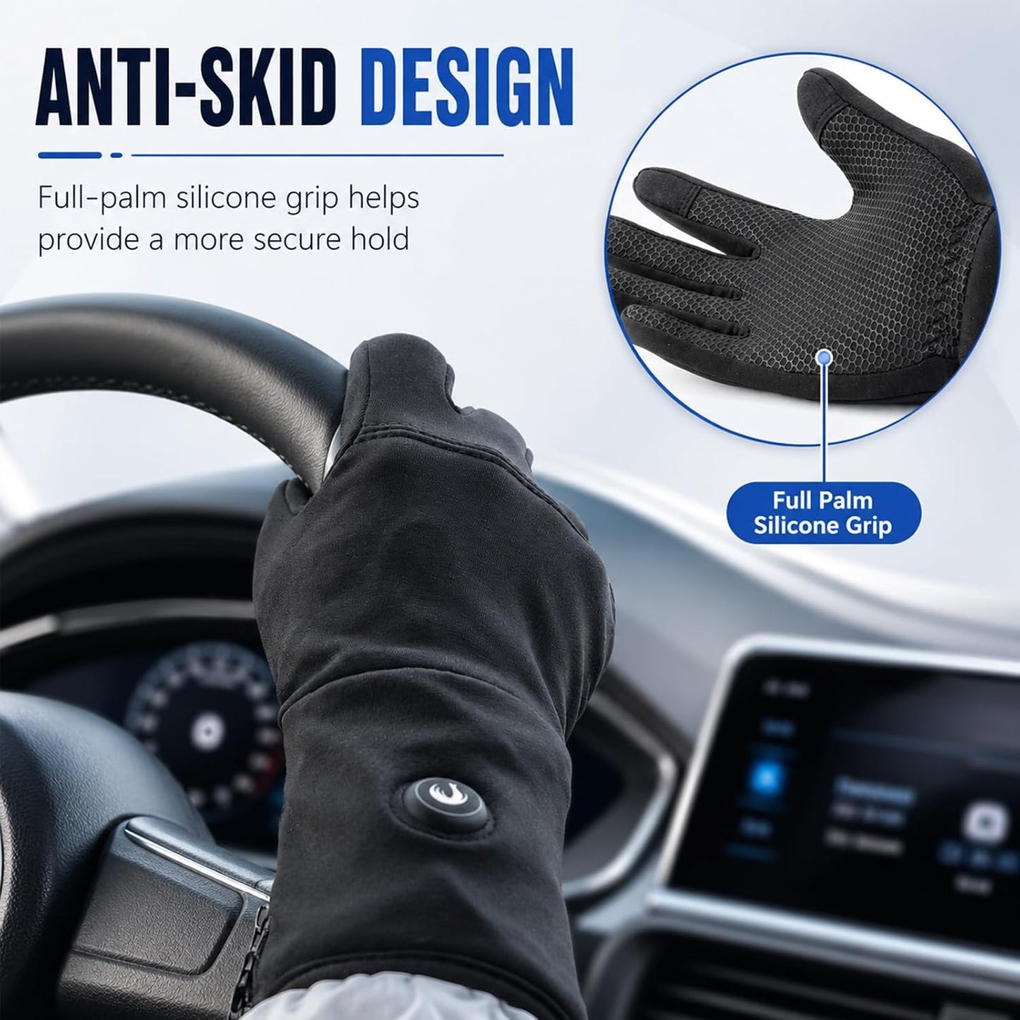Rechargeable Heated Glove Liners – Battery-Powered Electric Touchscreen Gloves