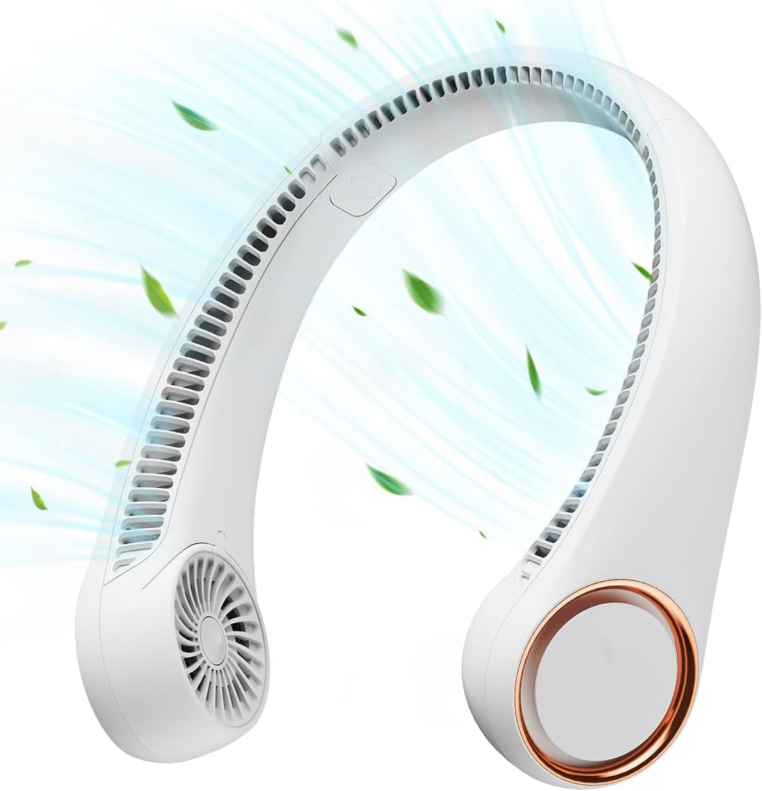 Portable Neck Fan – Rechargeable Hands-Free Wearable Fan with 360° Cooling