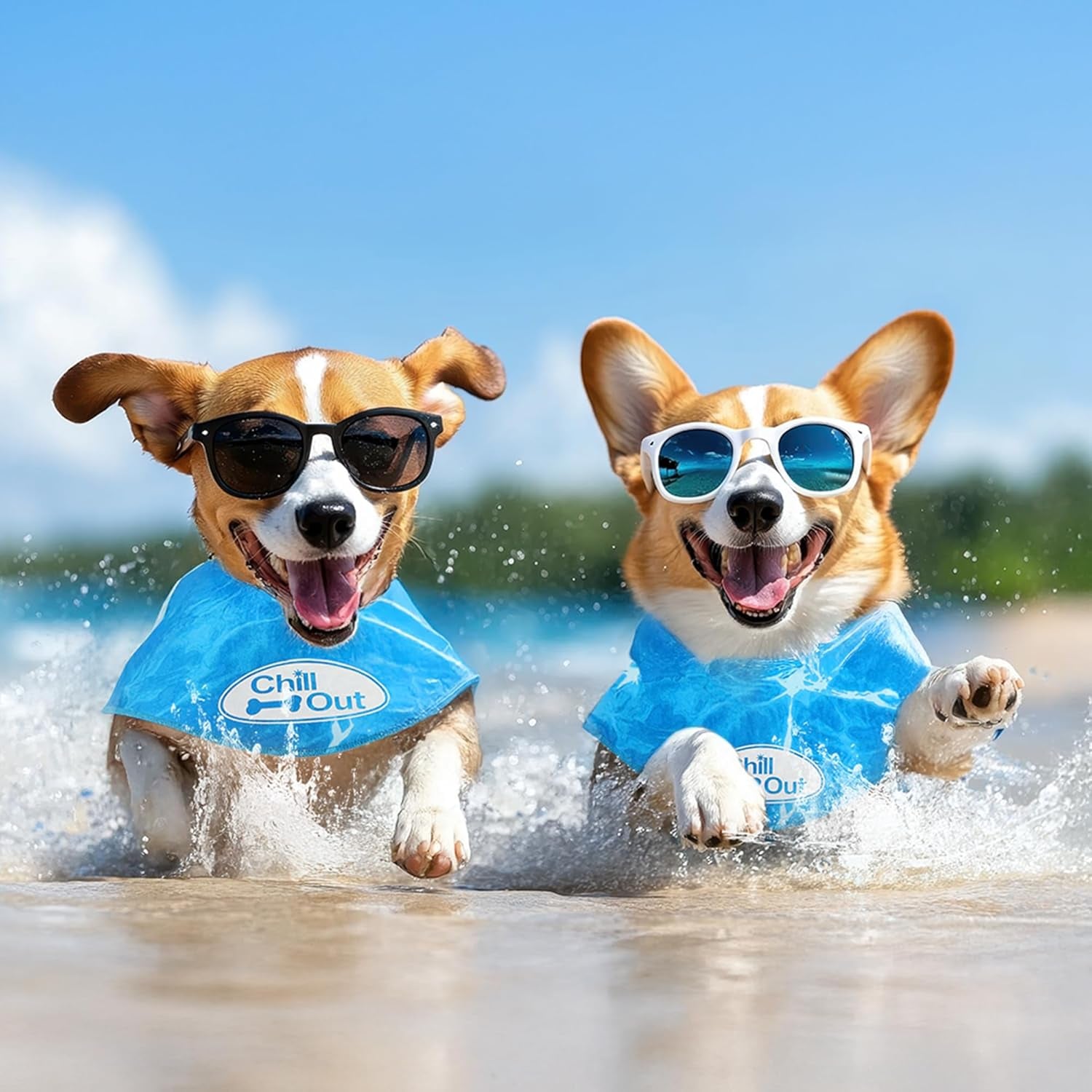 Dog Cooling Bandana – Reusable Cooling Neck Wrap