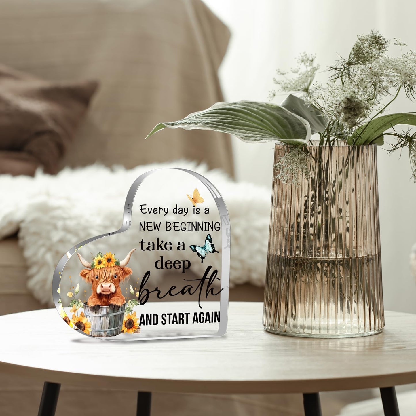 Meaningful Highland Cow Gifts for Women – Thoughtful Present for Friends, Daughter, Sister