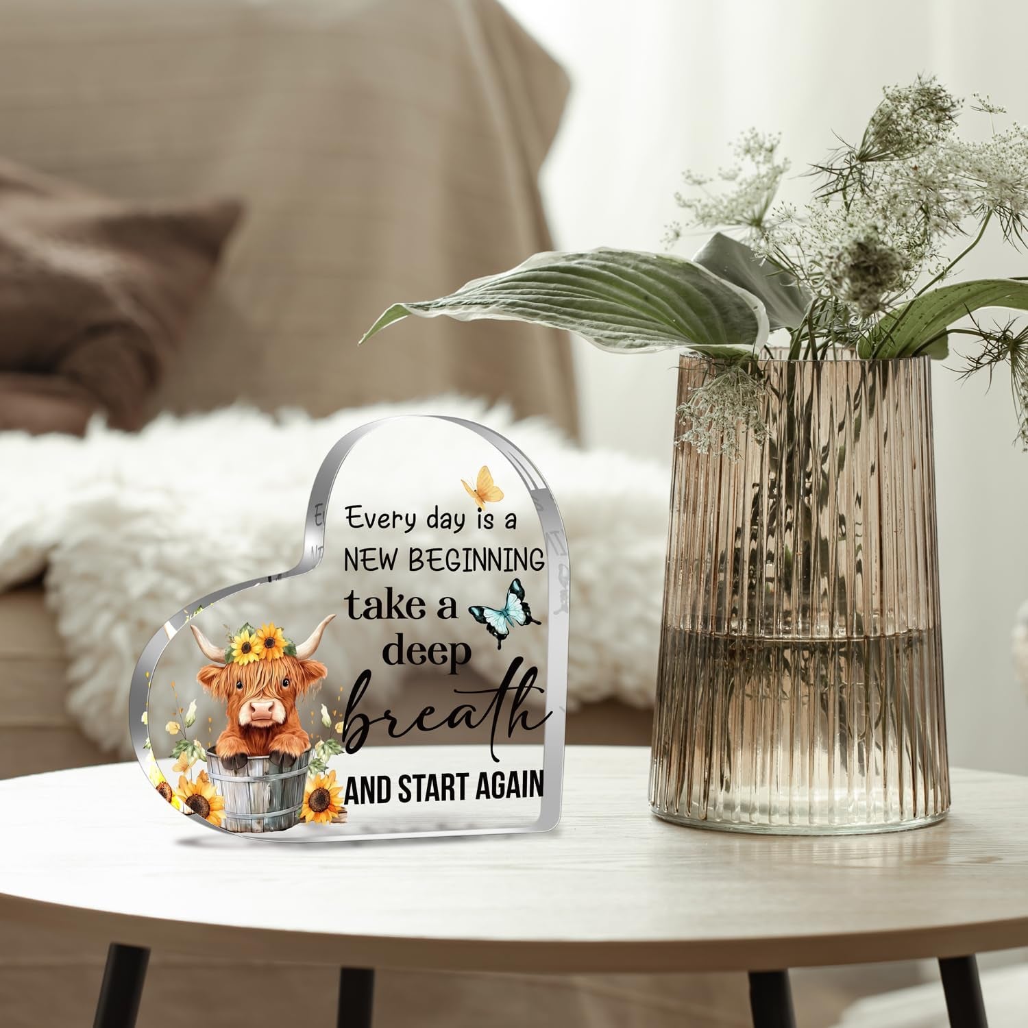 Meaningful Highland Cow Gifts for Women – Thoughtful Present for Friends, Daughter, Sister