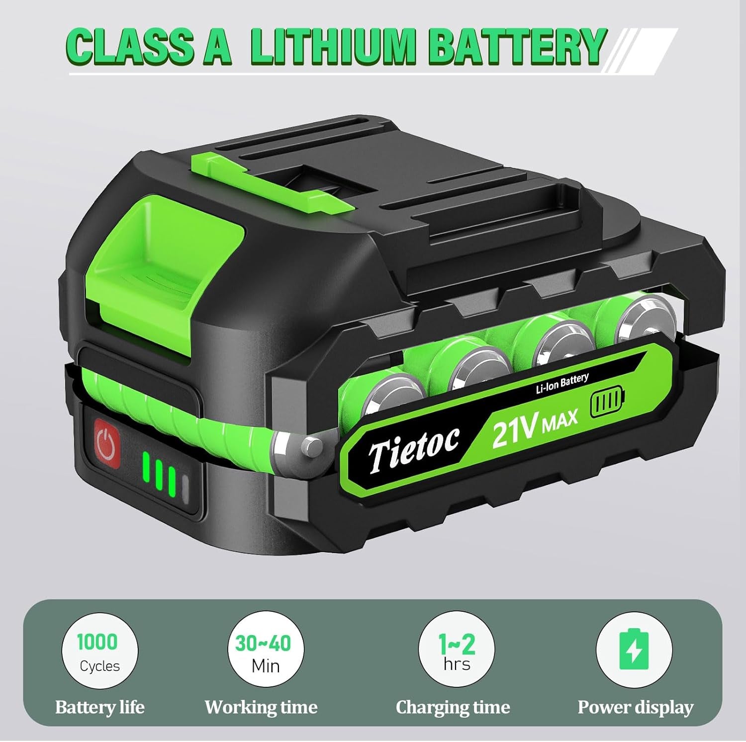 Tietoc Mini Cordless Electric Chainsaw – Battery Powered Handheld Saw for Wood Cutting and Tree Trimming, Lightweight Pruning Tool for Garden and Household Use