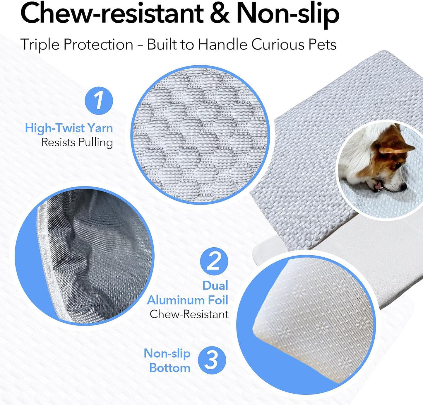 2-in-1 Self-Cooling Pet Mat for Cats & Small Dogs – Waterproof Cooling Pad