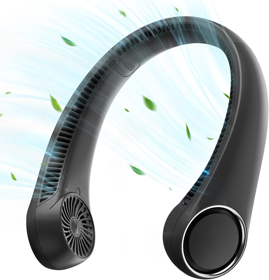 Portable Neck Fan – Rechargeable Hands-Free Wearable Fan with 360° Cooling