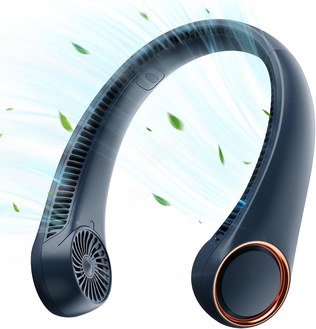 Portable Neck Fan – Rechargeable Hands-Free Wearable Fan with 360° Cooling
