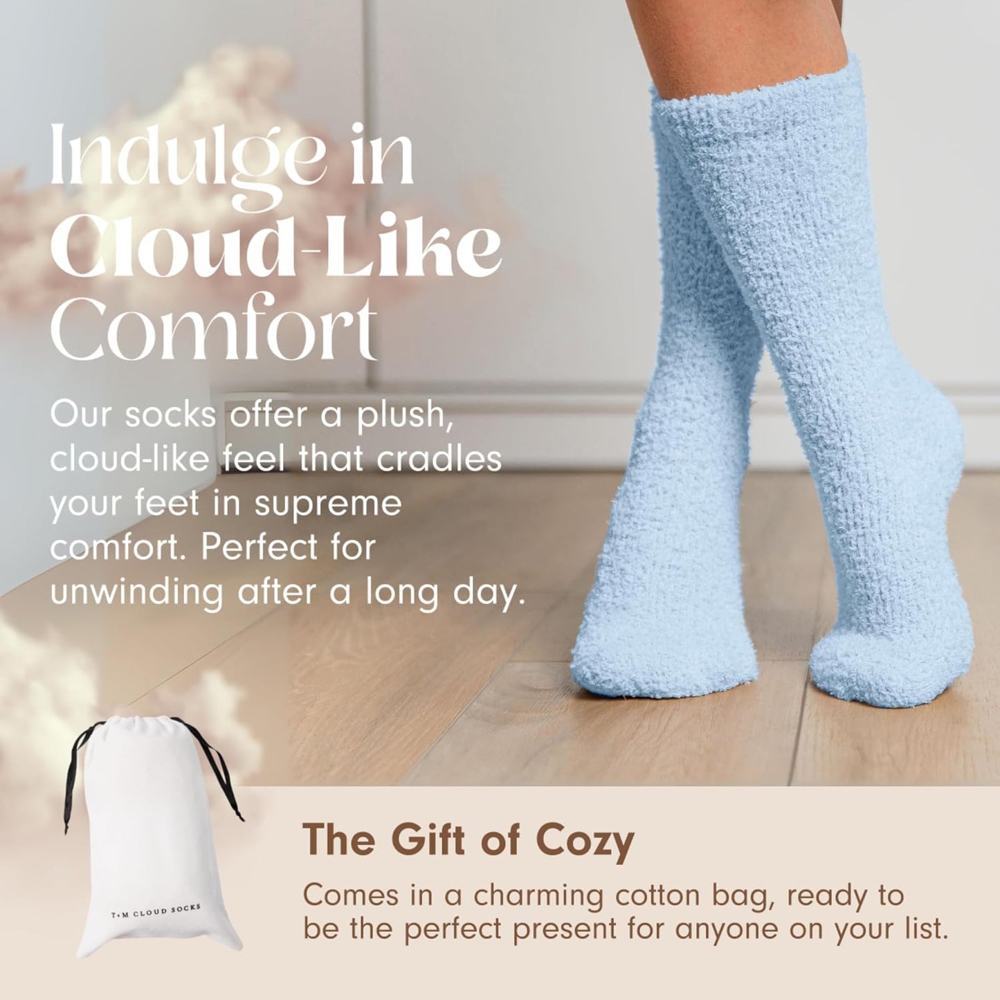 Warm & Cozy Ultra-Luxe Cloud Sock, Gift for Women & Men
