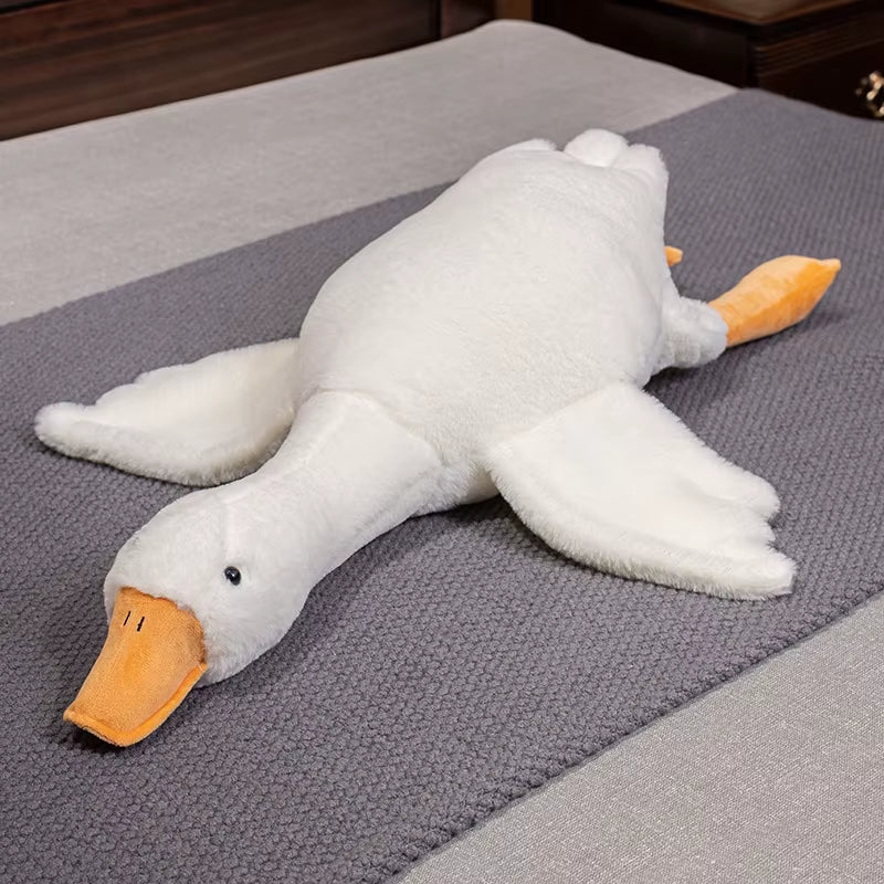 Giant Goose Plush Pillow – Super Soft 160cm White Duck Stuffed Toy