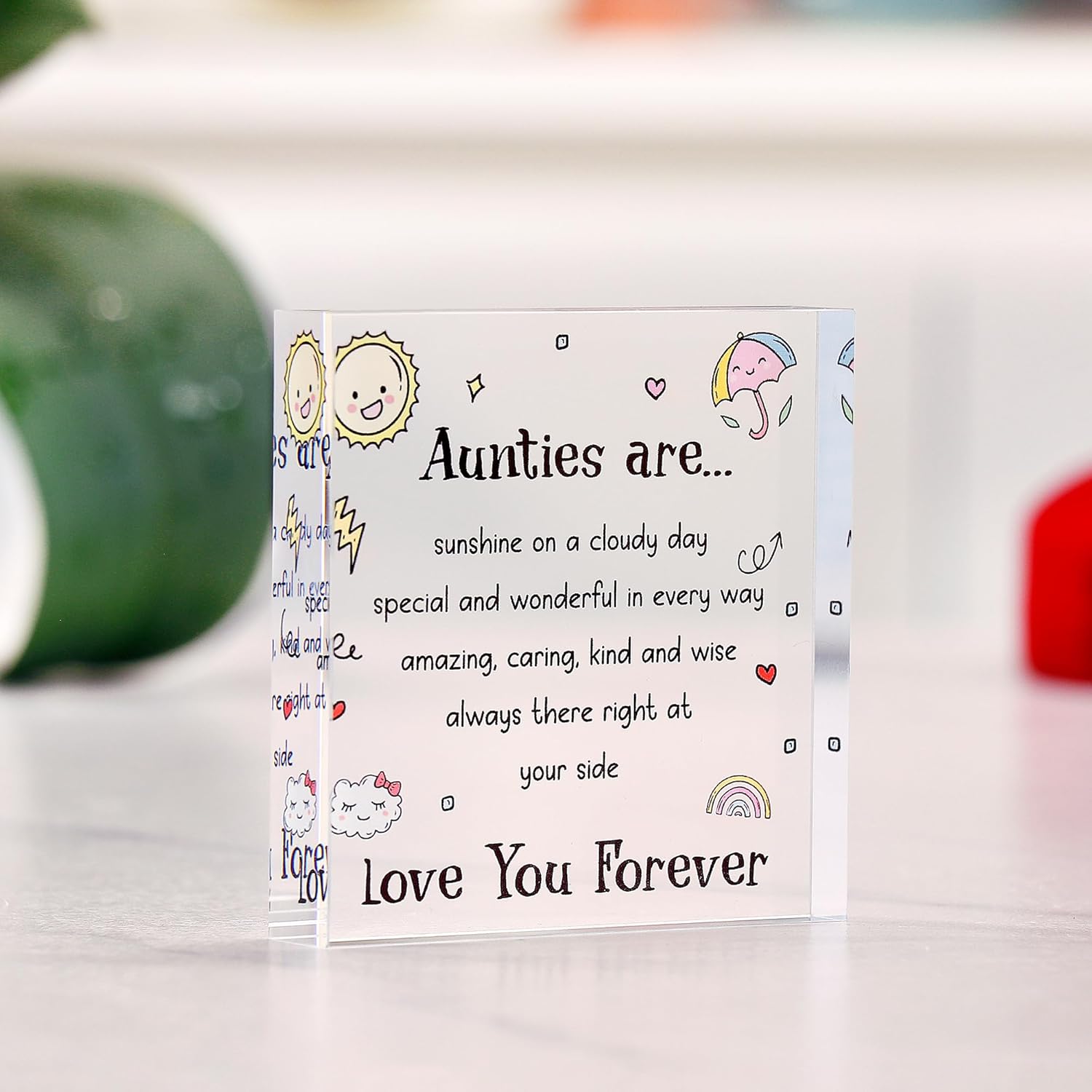 Acrylic Puzzle Paperweight Gift for Family – “I Love You” Appreciation Block, Romantic Gift for Husband, Wife, Boyfriend or Girlfriend – Birthday, Anniversary, Valentine’s Day