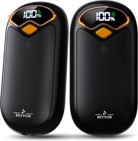 Rechargeable Electric Hand Warmers – 2-Pack Magnetic Pocket Hand Warmers