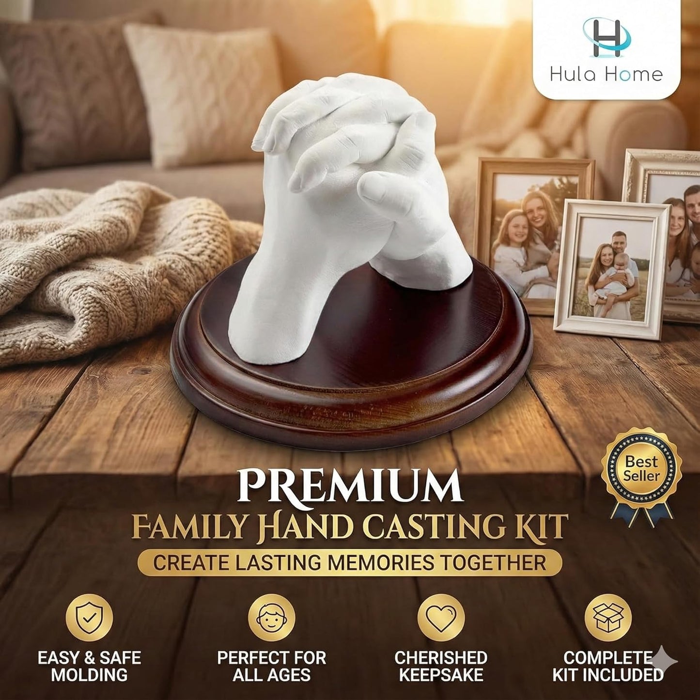 Hand Casting Kit for Couples & Families – DIY Keepsake Sculpture Kit