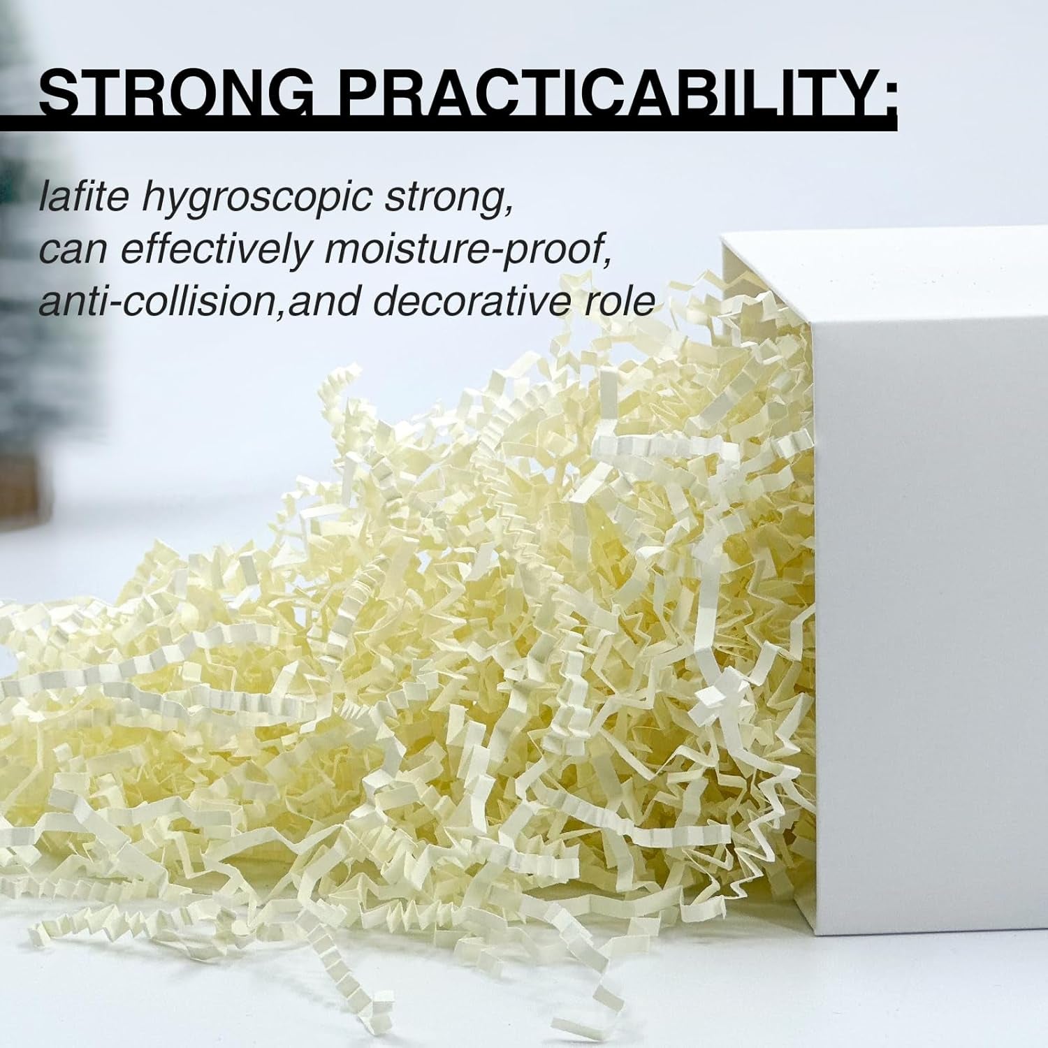 2LB Decorative Crinkle Paper Shred Filler – Gift Box, Bag & Basket Stuffing for Holidays & Special Occasions