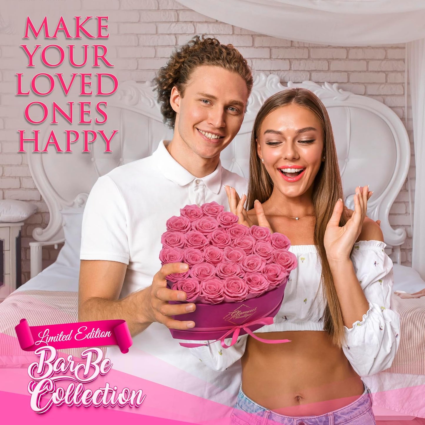 Forever Preserved Rose Heart Box – 27 Eternal Roses