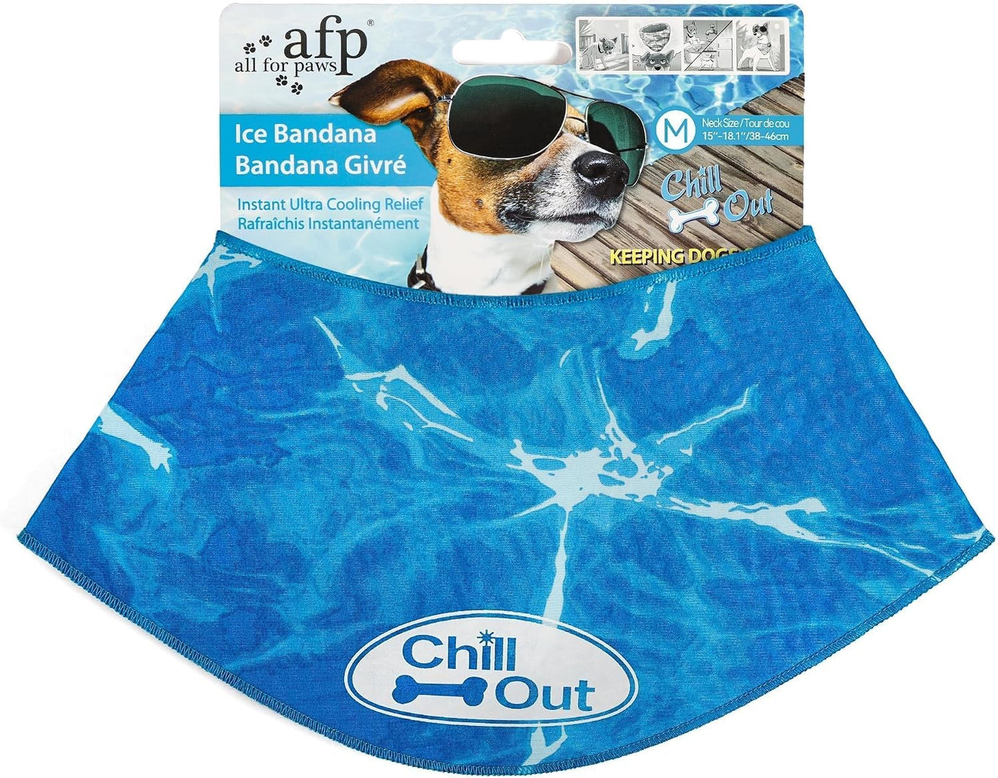 Dog Cooling Bandana – Reusable Cooling Neck Wrap
