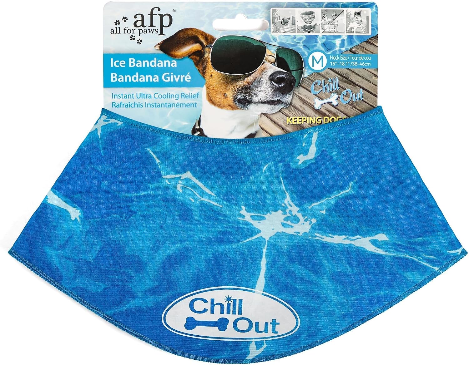 Dog Cooling Bandana – Reusable Cooling Neck Wrap