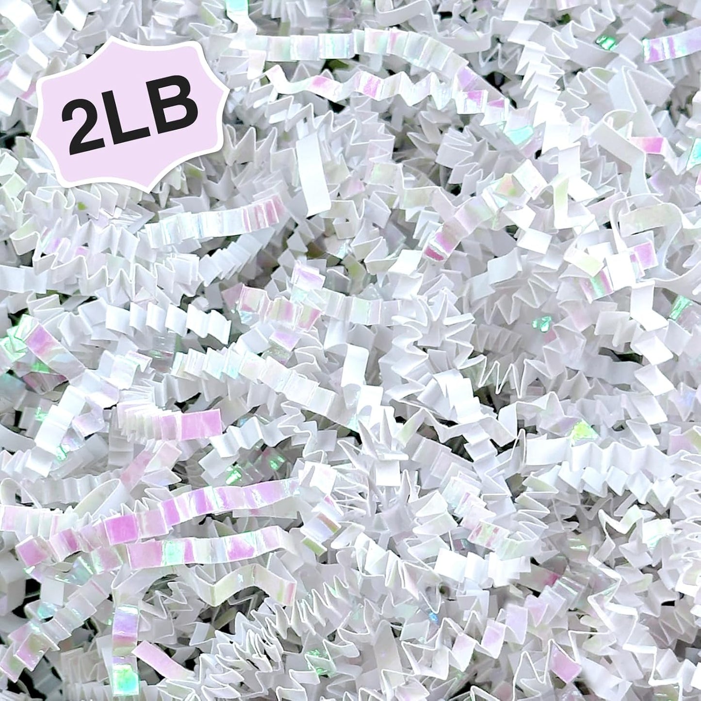 2LB Decorative Crinkle Paper Shred Filler – Gift Box, Bag & Basket Stuffing for Holidays & Special Occasions