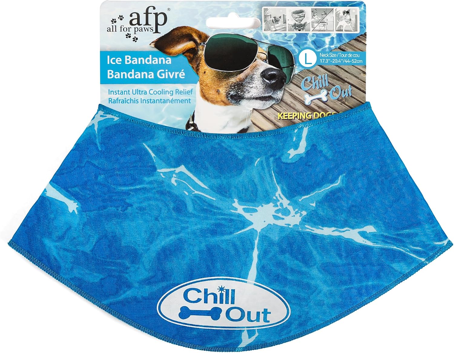 Dog Cooling Bandana – Reusable Cooling Neck Wrap