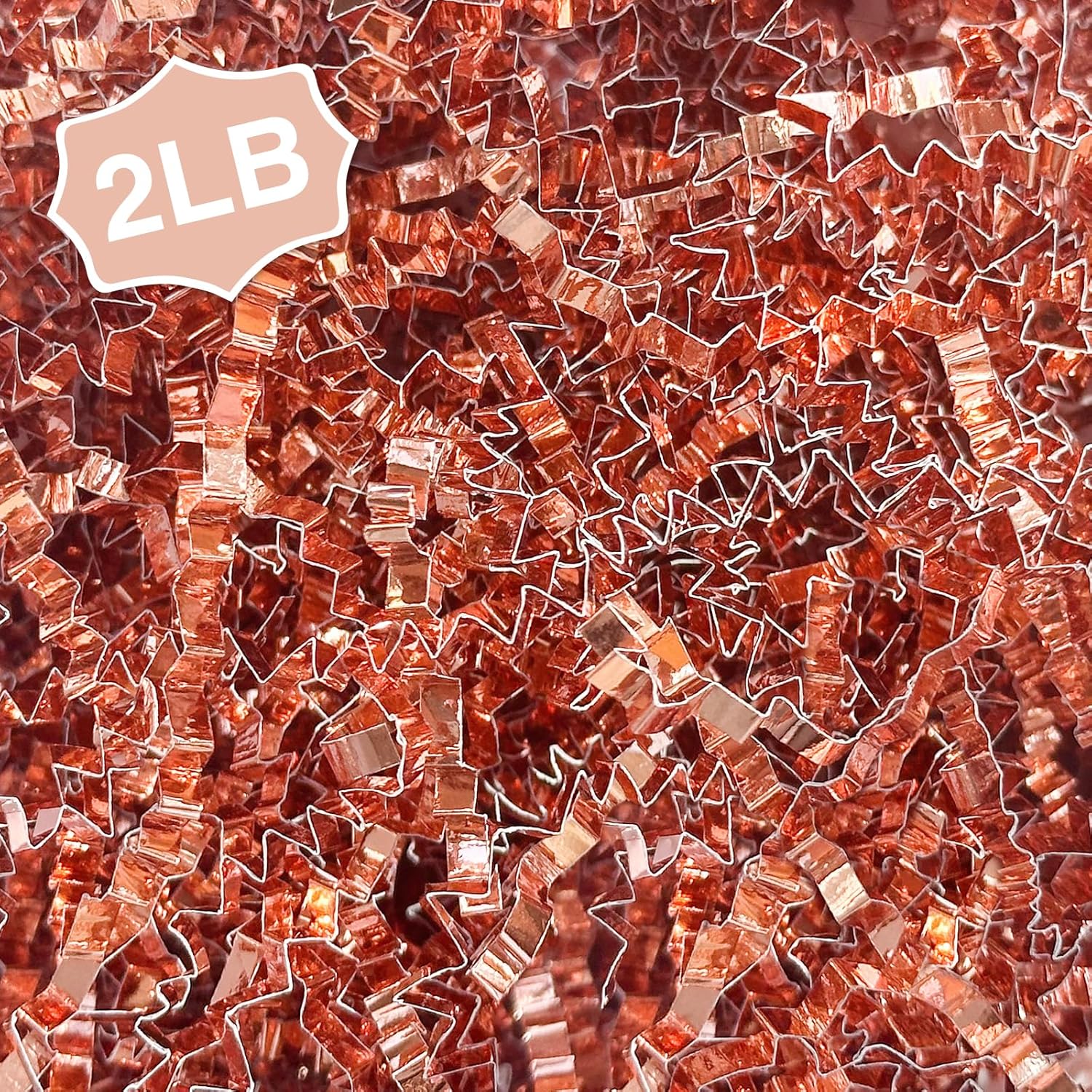 2LB Decorative Crinkle Paper Shred Filler – Gift Box, Bag & Basket Stuffing for Holidays & Special Occasions