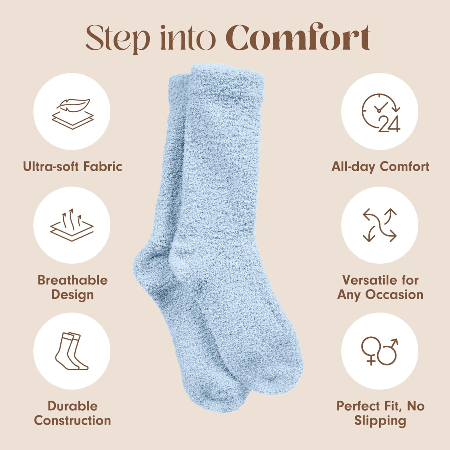 Warm & Cozy Ultra-Luxe Cloud Sock, Gift for Women & Men