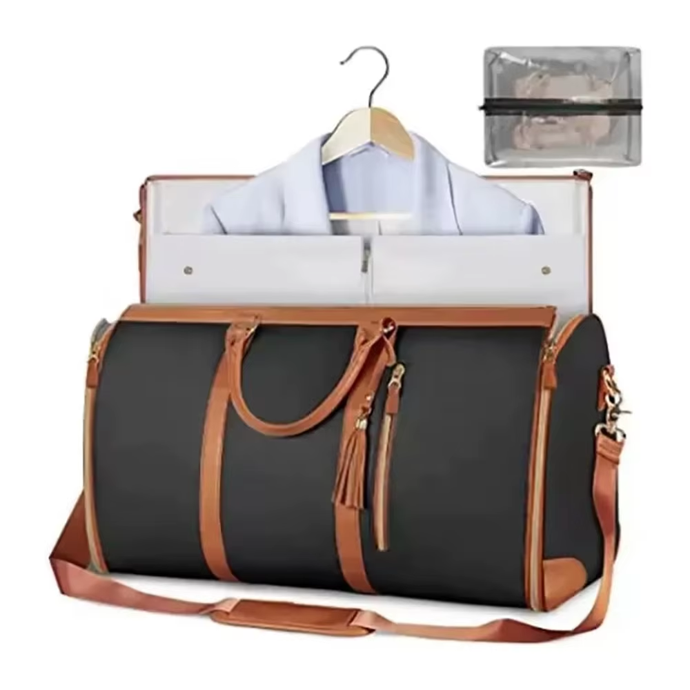 All-in-One Women’s Travel Duffle – Foldable Fitness, Weekend & Carry-On Organizer Bag
