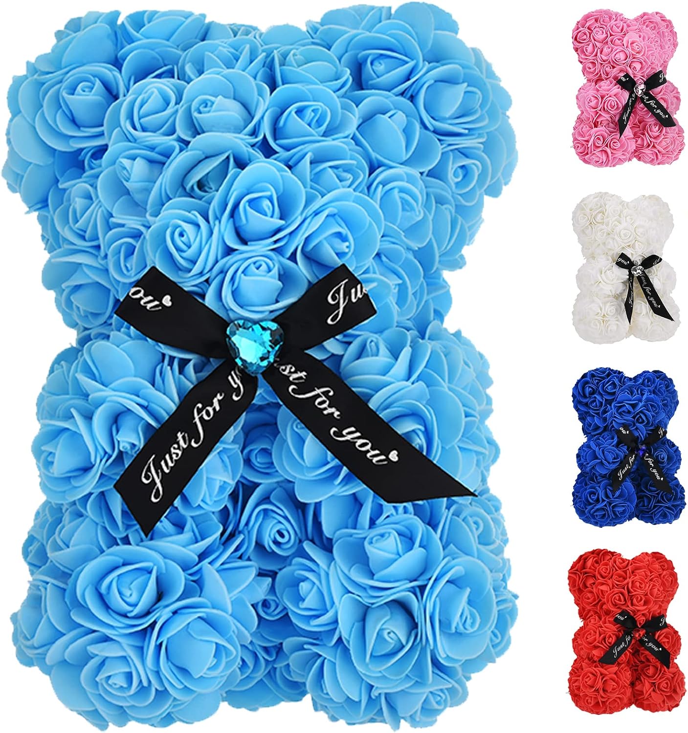 Artificial Rose Bear – Handmade Rose Flower Teddy Bear Gift