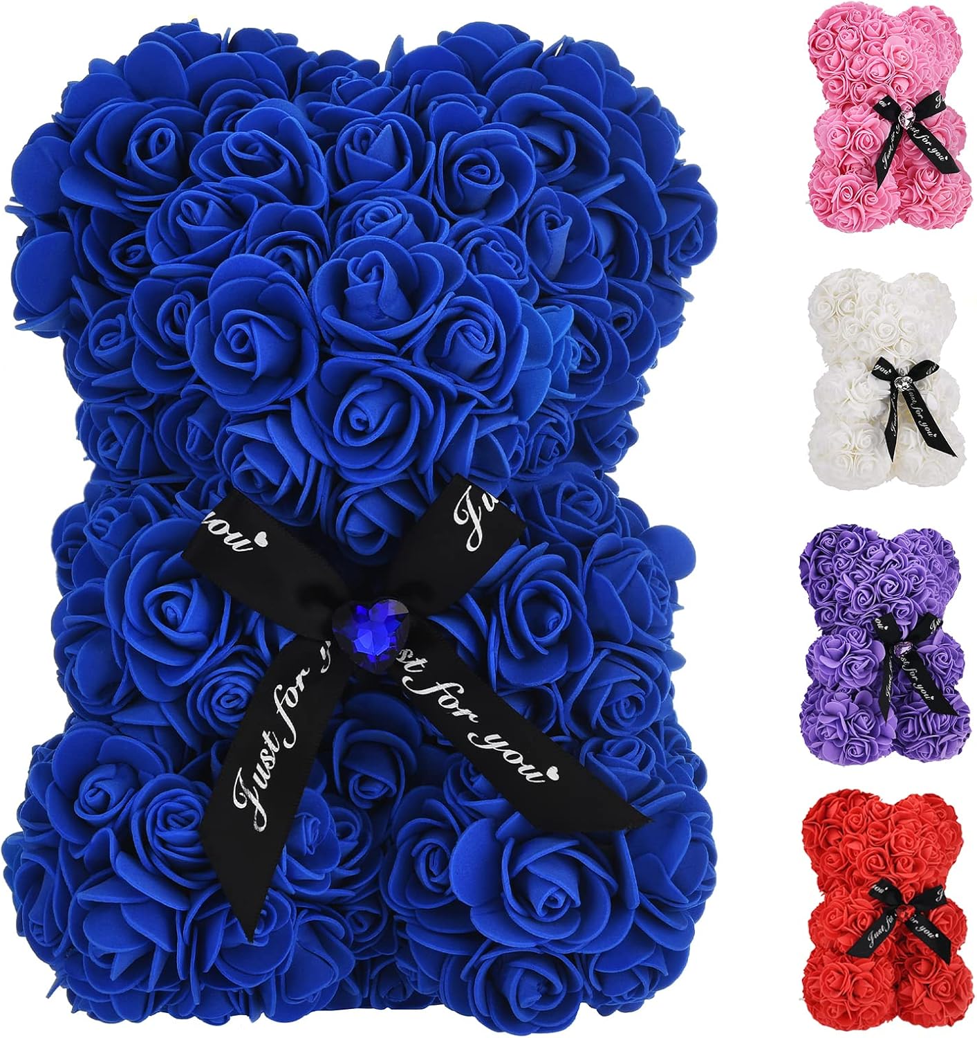Artificial Rose Bear – Handmade Rose Flower Teddy Bear Gift