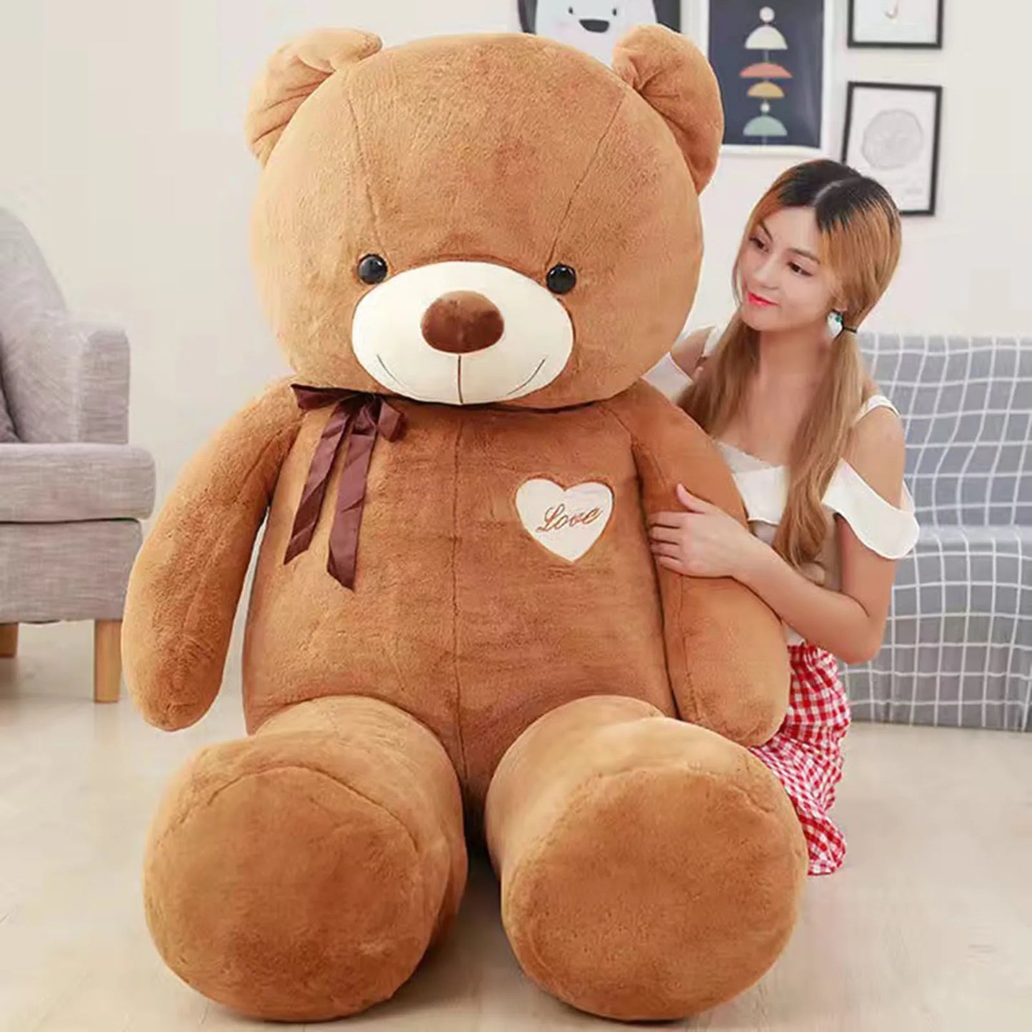 Large Plush Bear - Super Soft Huggable Companion 