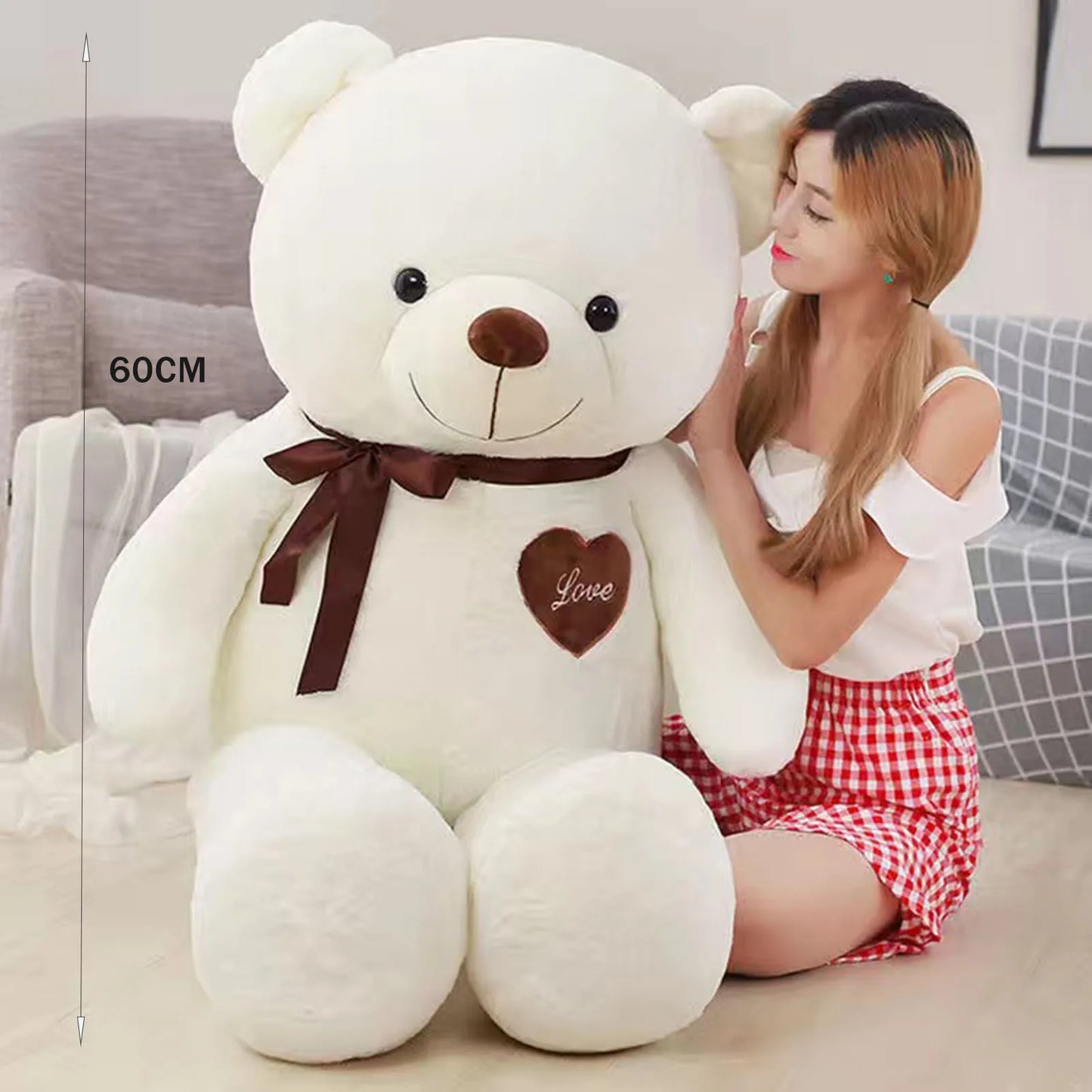Large Plush Bear - Super Soft Huggable Companion 