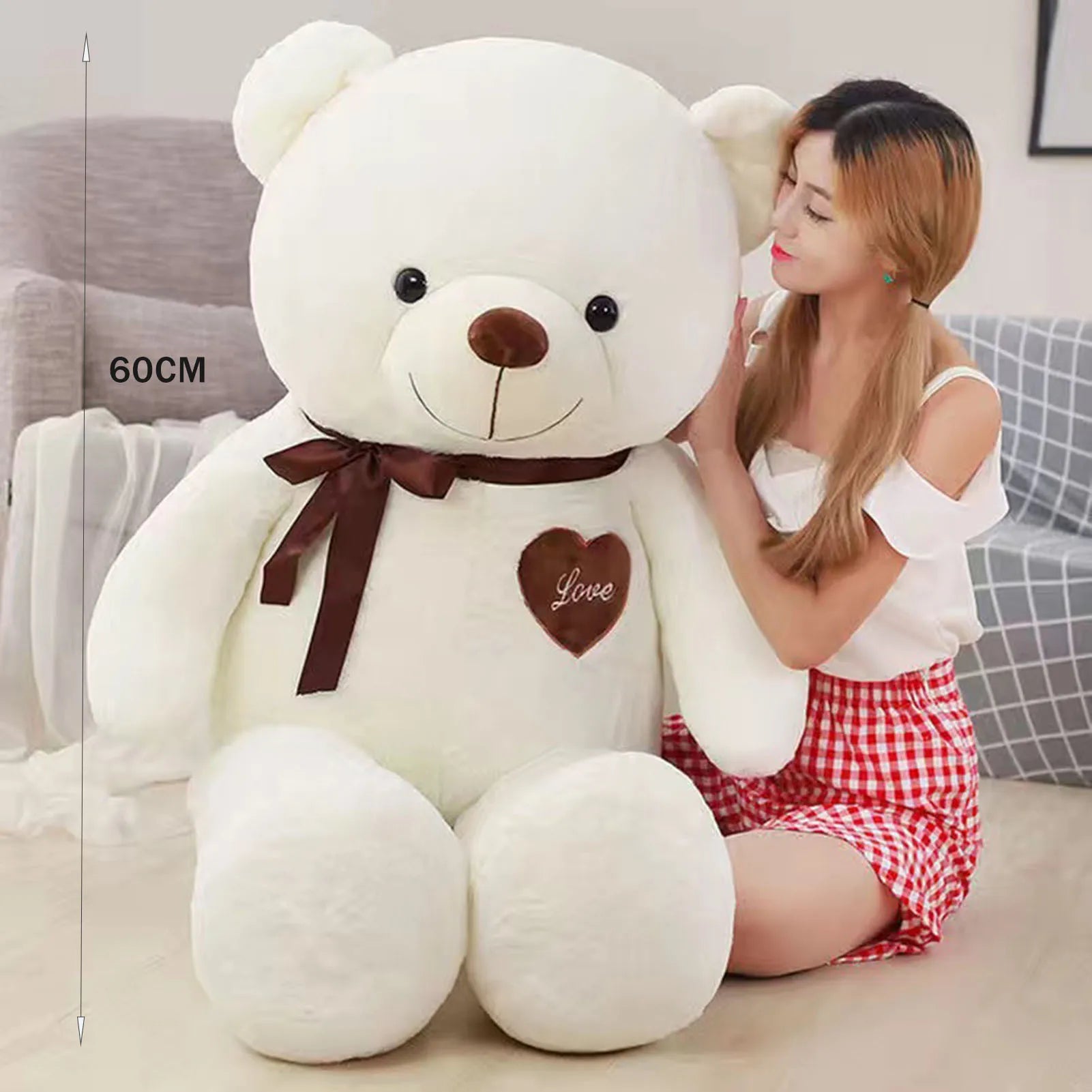 Large Plush Bear - Super Soft Huggable Companion 