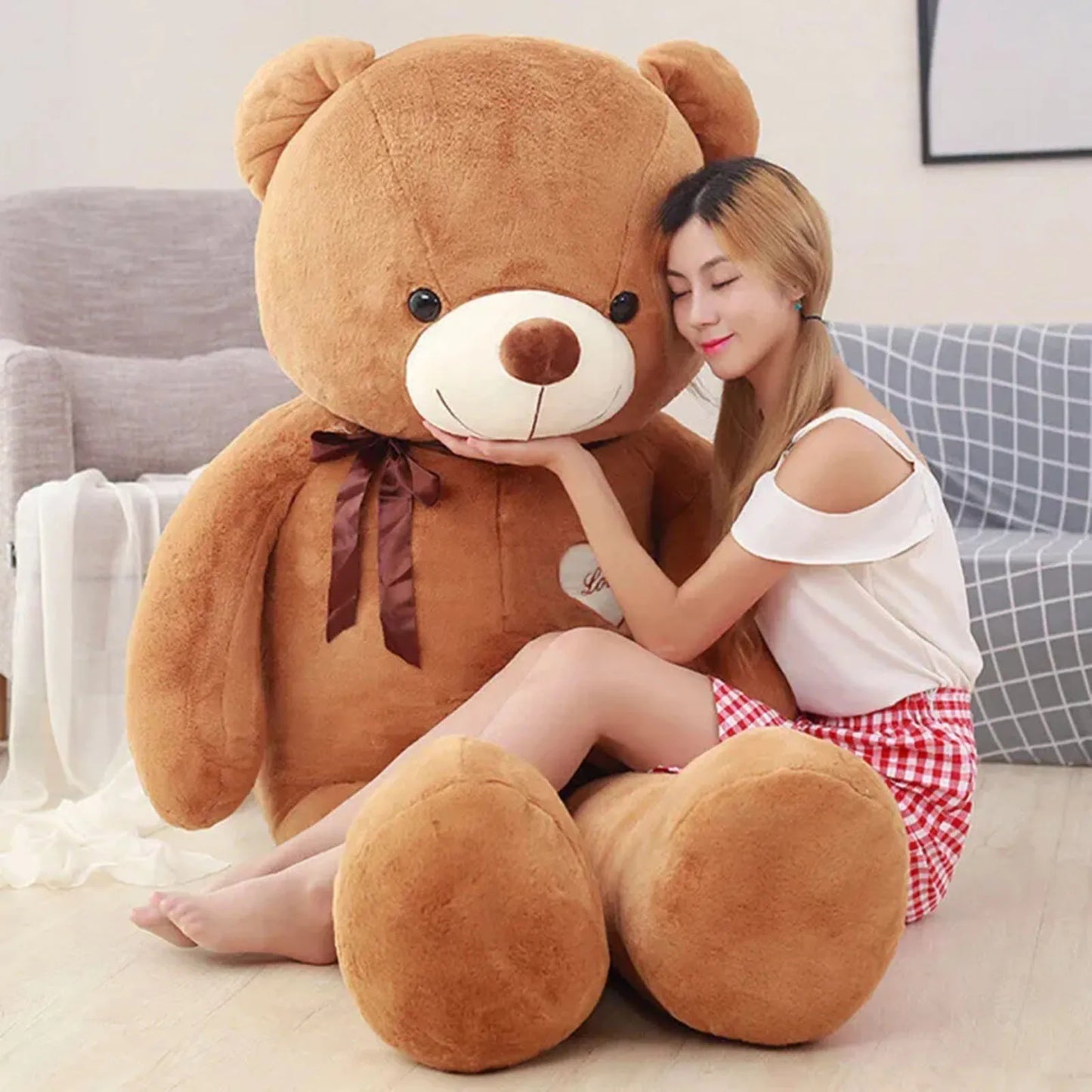 Large Plush Bear - Super Soft Huggable Companion 