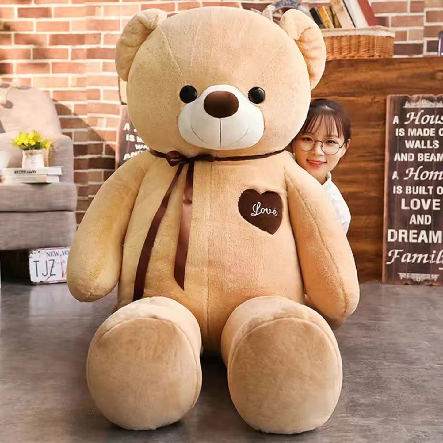 Large Plush Bear - Super Soft Huggable Companion 