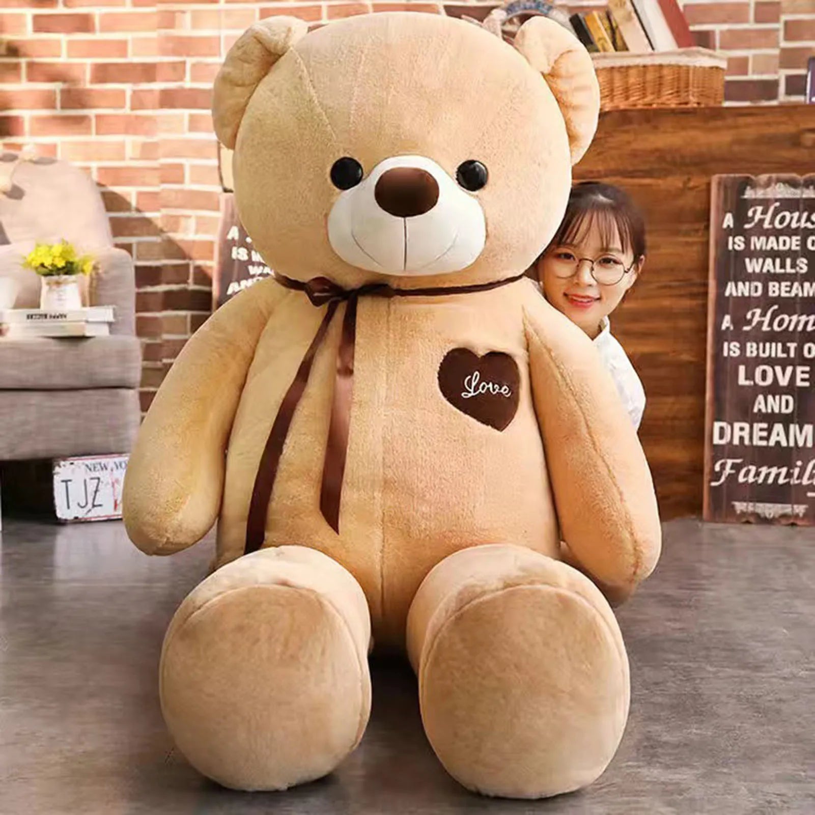 Large Plush Bear - Super Soft Huggable Companion 