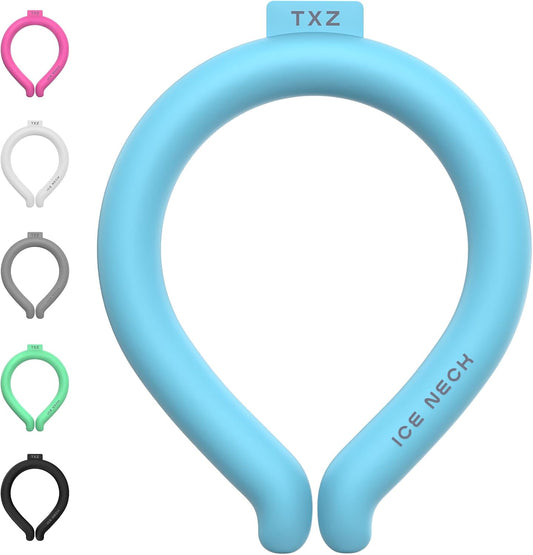 Cooling Neck Wrap – Reusable Wearable Ice Neck Cooling Tube with Quick-Freeze Gel