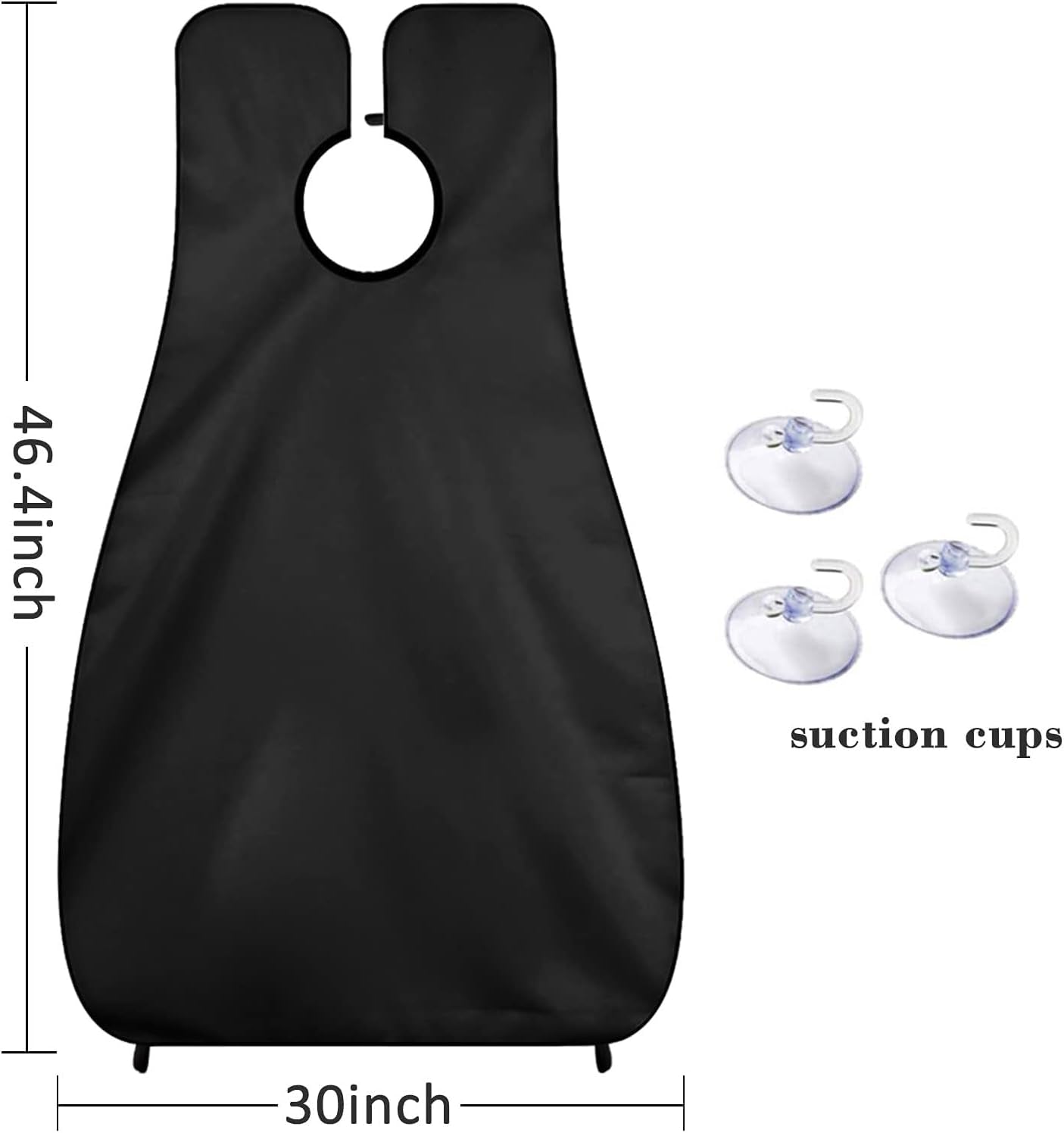 Beard Bib Apron for Men – Beard Trimming Catcher with Suction Cups, Waterproof Shaving Cape for Mess-Free Grooming