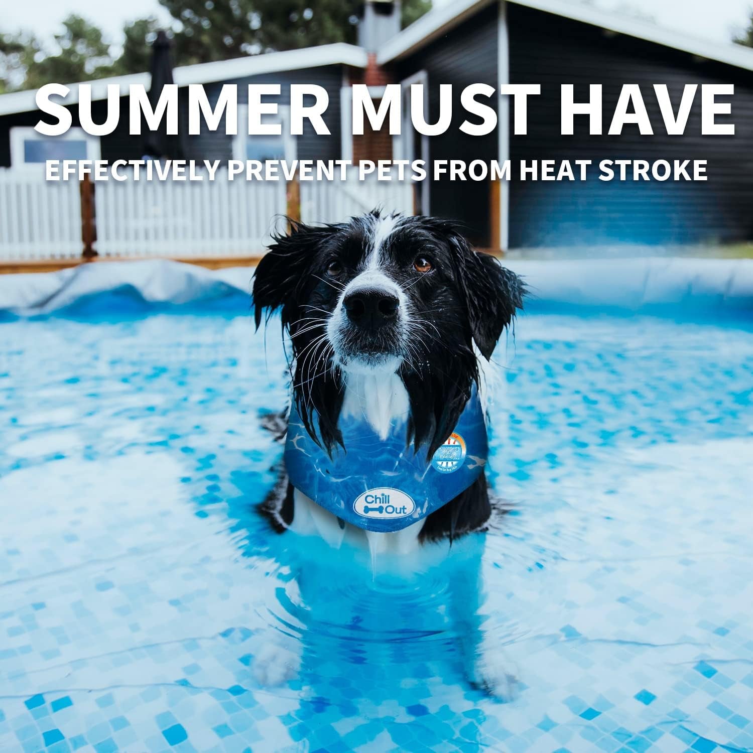Dog Cooling Bandana – Reusable Cooling Neck Wrap