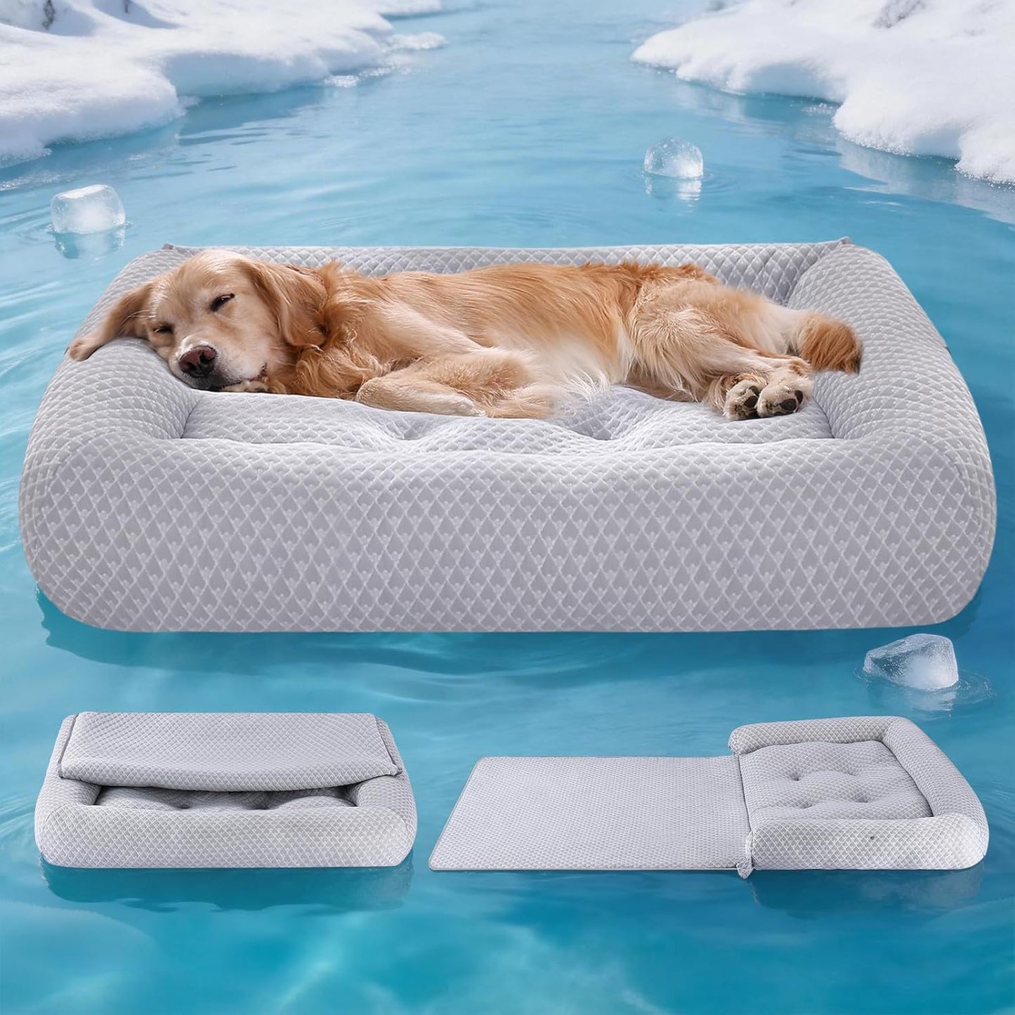 3-in-1 Large Dog Cooling Bed – Arc Chill