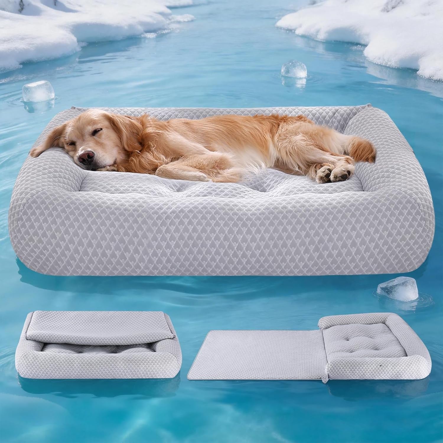 3-in-1 Large Dog Cooling Bed – Arc Chill