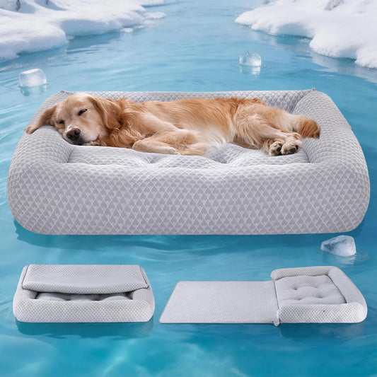 3-in-1 Large Dog Cooling Bed – Arc Chill