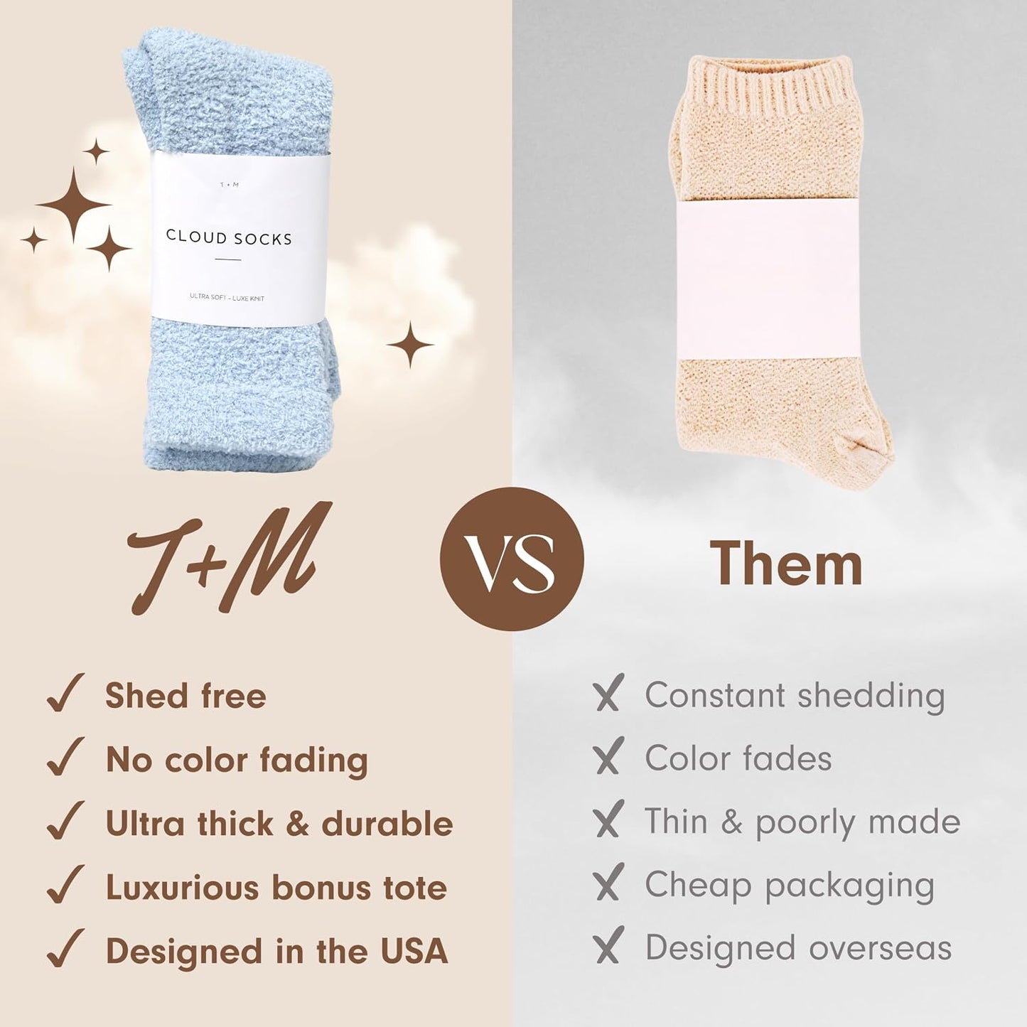 Warm & Cozy Ultra-Luxe Cloud Sock, Gift for Women & Men
