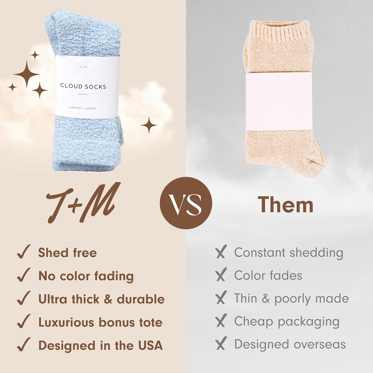 Warm & Cozy Ultra-Luxe Cloud Sock, Gift for Women & Men