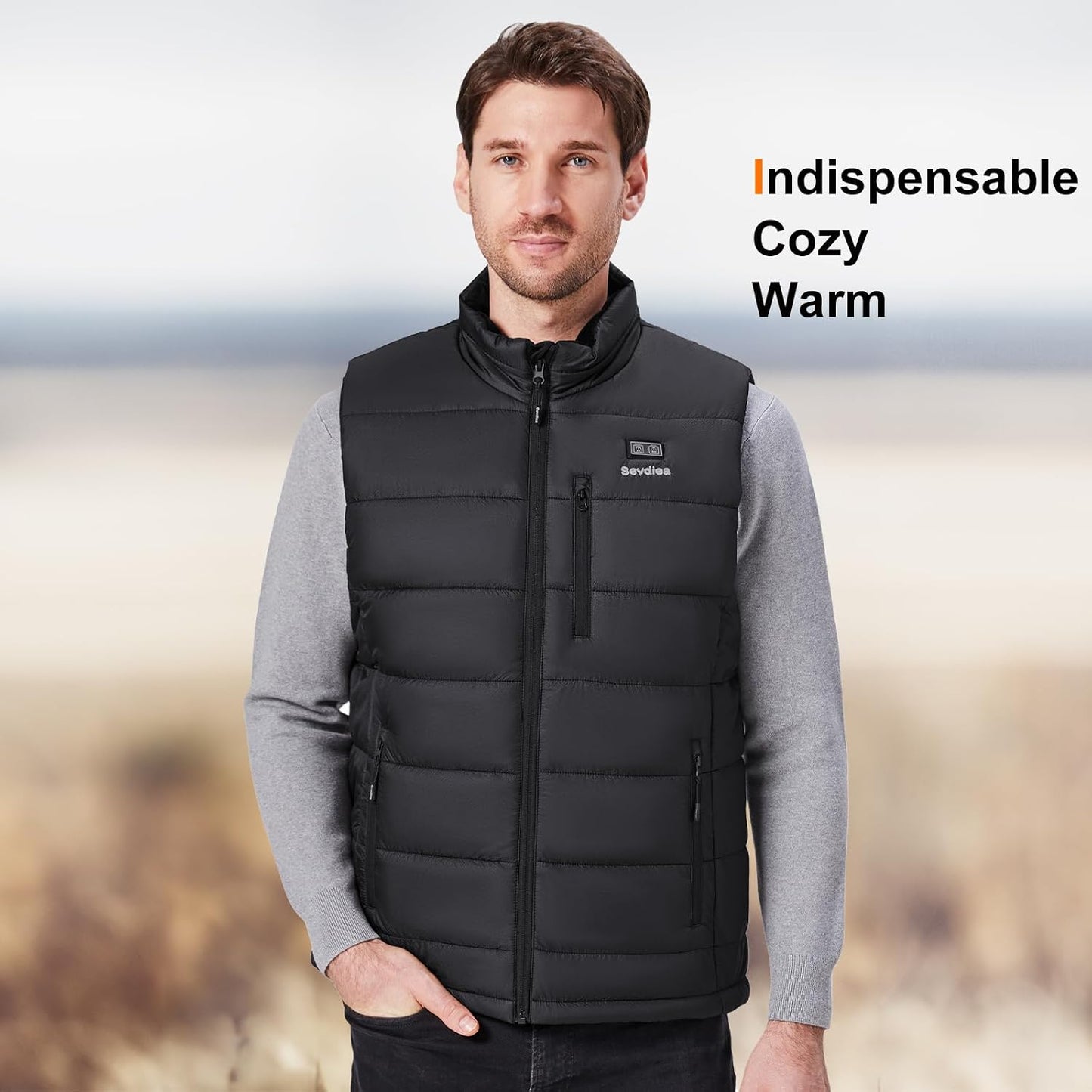 Men's/Women's Heated Vest with 16000mAh 7.4V Battery Pack