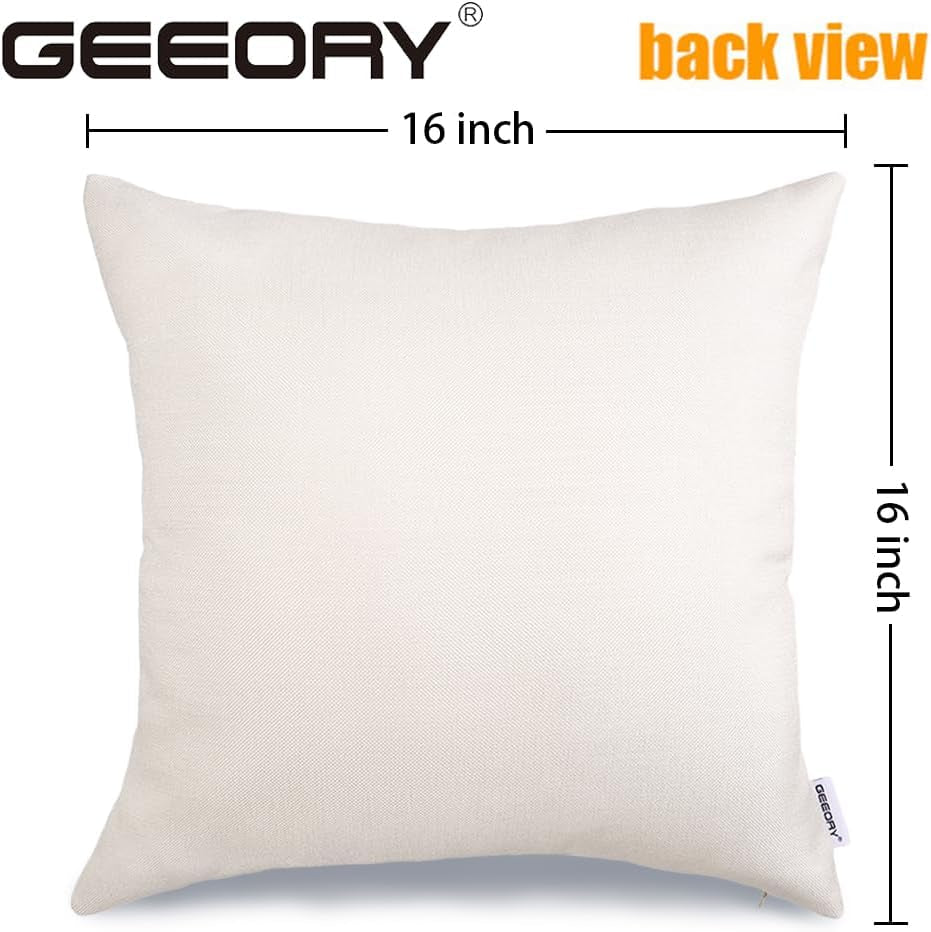 Fall Decorative Pillow Covers Set of 4 – Pumpkin, Thankful & Blessed
