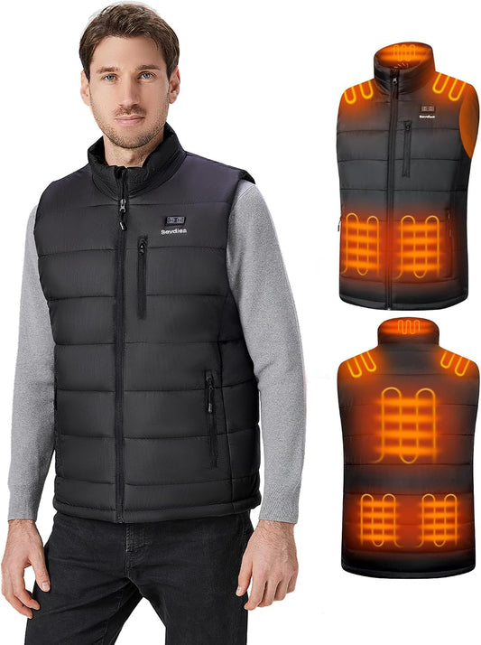 Men's/Women's Heated Vest with 16000mAh 7.4V Battery Pack