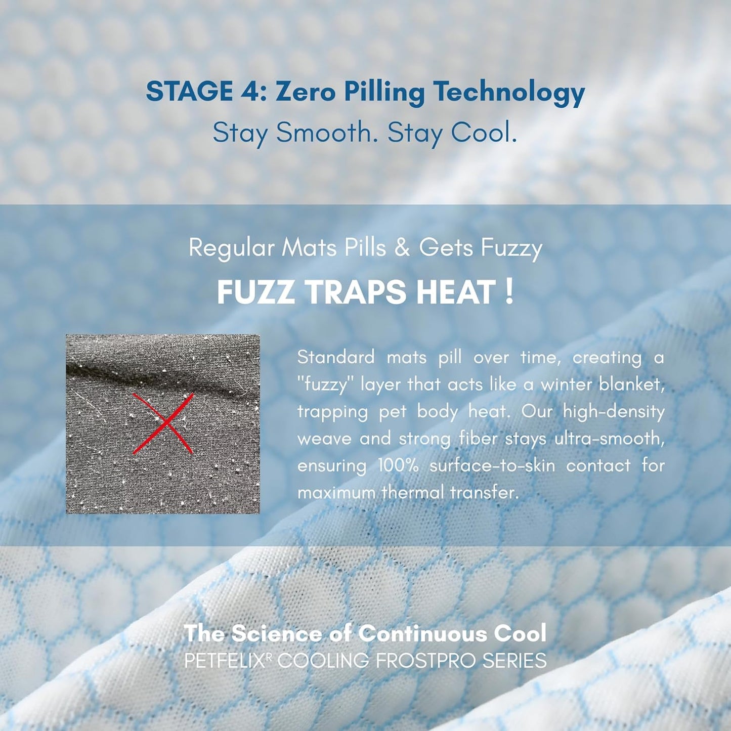 Self-Cooling Pet Mat for Small Dogs & Cats – FrostPro Cooling Pad