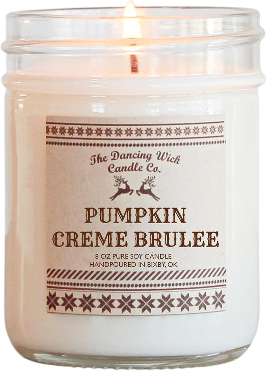 Pumpkin Crème Brûlée Soy Candle – 8 oz