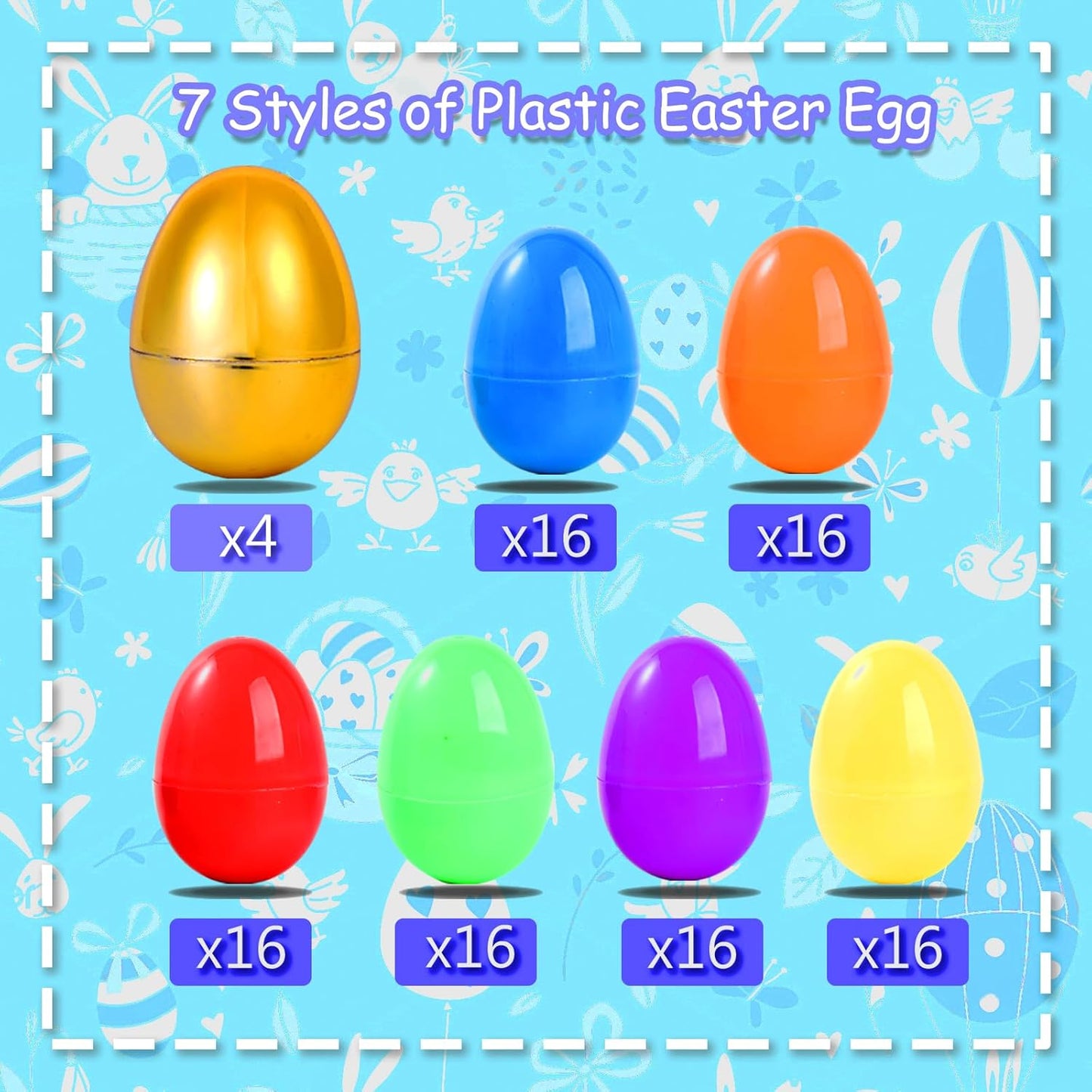 Prefilled Easter Eggs with Toys Inside – Bulk Surprise Eggs for Easter Egg Hunts, Easter Basket Stuffers, Classroom Prizes & Party Favors
